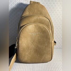 Tan Leather Sling Bag